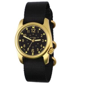 Watch, A-2A Golden Field - Black w/ Black Gold Line™ Nylon Band