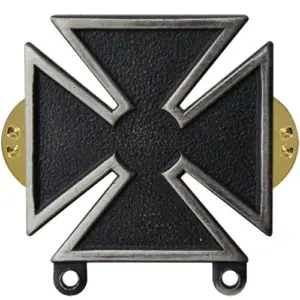 Badge, USA Qualification: MARKSMAN, Finish: Silver Oxidized
