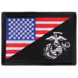 Patch, American Flag-USMC