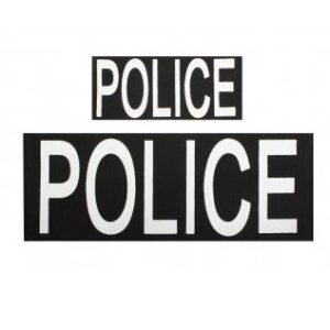 Patch, Police w/Velcro - Set of 2 (One Small and One Large)