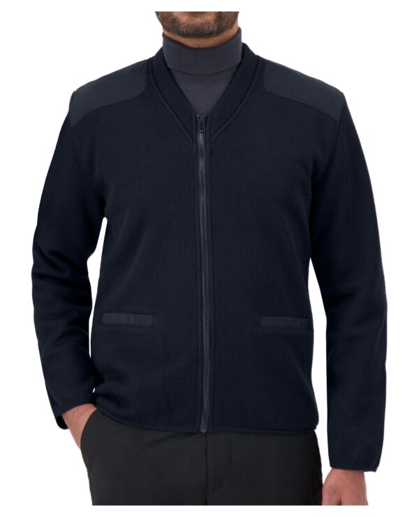 Sweater, V-Neck Commando, Fleece Lined, Full Zip