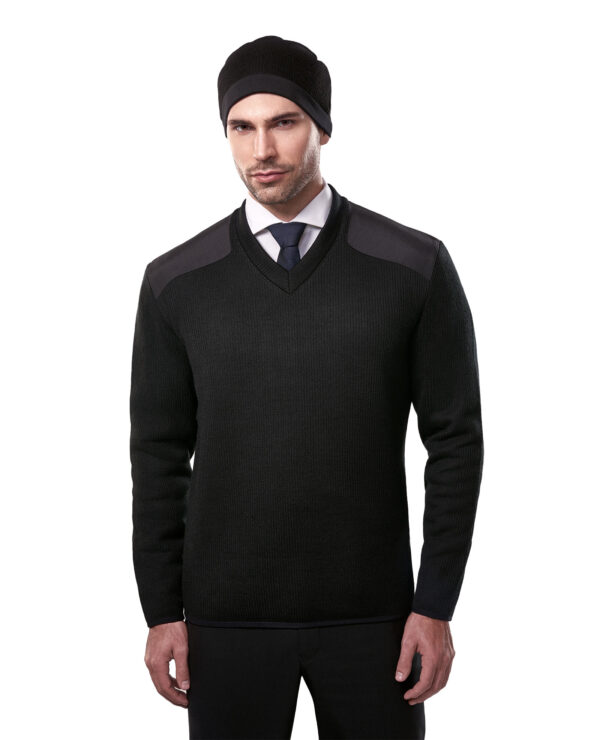 Sweater, V-Neck, Commando, Fleece Lined