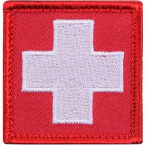 Patch, Medic, Red with White Cross
