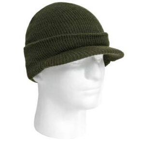 Hat, Jeep Cap,100% Wool, Olive Drab