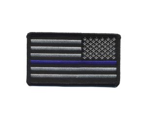 Patch, Thin Blue Line, Reverse Flag