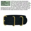 Watch, A-2A Golden Field - Black w/ Black Gold Line™ Nylon Band - Image 3