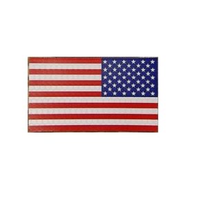 Patch, IR Garrison, Reverse American Flag, Full Color, Size: 2" x 3.5"