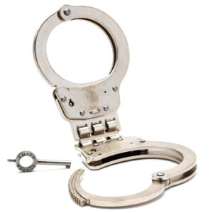 Handcuffs, Smith & Wesson, Model 300P Hinged with Push Pin Double Lock