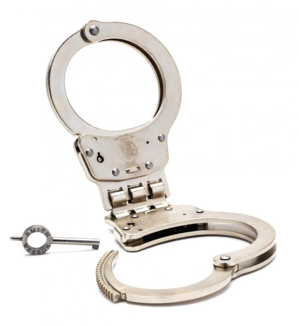 Handcuffs, Smith & Wesson, Model 300P Hinged with Push Pin Double Lock
