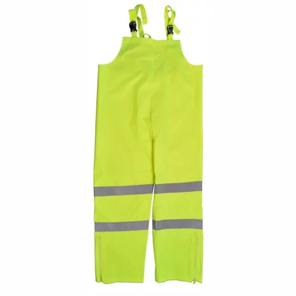 Bib Pants, ANSI Class E, Waterproof, Color: HI-Vis