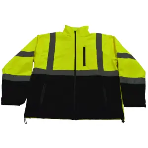 Jacket, LBSFJ1-C3, Softshell, Water Resistant, Color: HIV w/Black Bottom