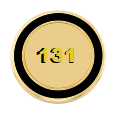 Collar Insignia Disc, Enamel Ring,  3/16" Number