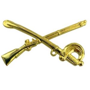 Collar Insignia, Cross Sabre / Musket - Officer