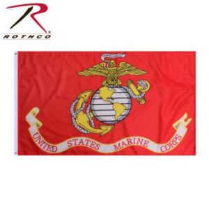 Flag, US Marines, 3'x5', Imprinted