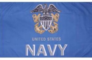 Flag, US Navy Anchor, 3'x5', Imprinted