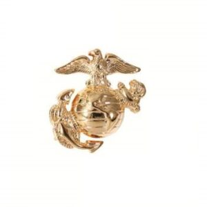 Insignia Pin, USMC, EGA, Gold, Screw Attachement