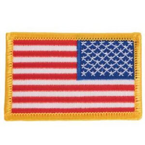 Patch, Reverse American Flag, Sew On, Color: Full Colored