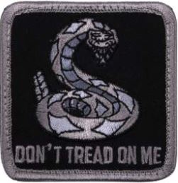 Patch, Don't Tread on Me, Color: Gray Subdued