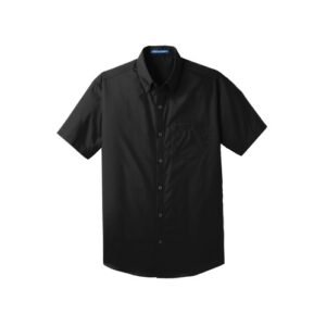 Dress Shirt, by Port Authority, 3.3-ounce, 55/45 cotton/poly, Short Sleeve, Color: Black