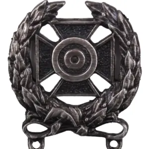 Badge, USA Qualification: EXPERT, Finish: Silver Oxidized