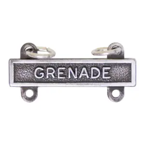 Bar, USA Qualification: GRENADE, Finish: Silver Oxidized