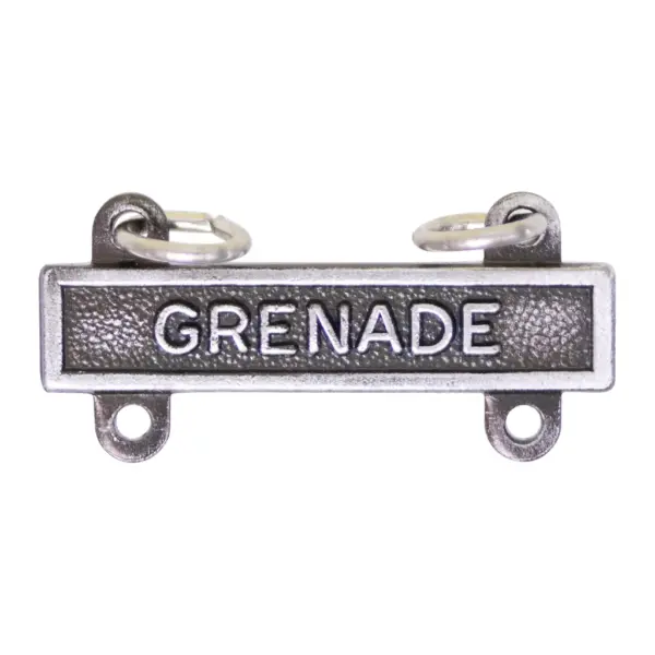 Bar, USA Qualification: GRENADE, Finish: Silver Oxidized