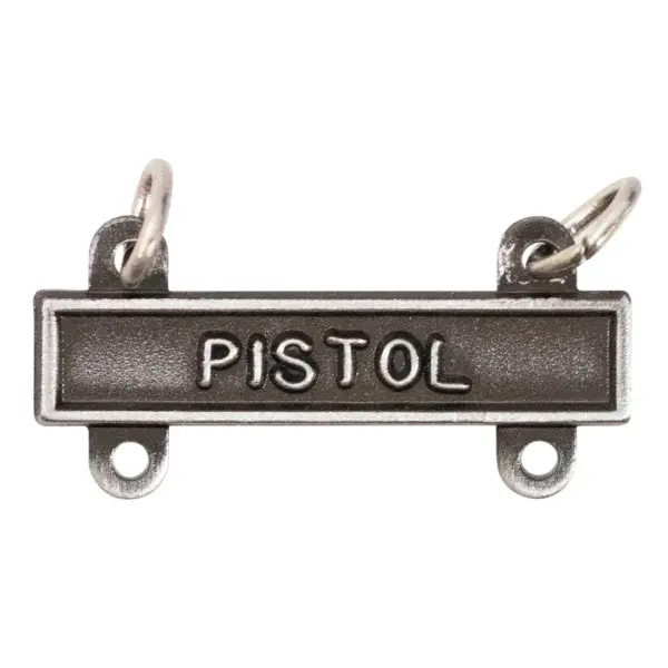 Bar, USA Qualification: PISTOL, Finish: Silver Oxidized