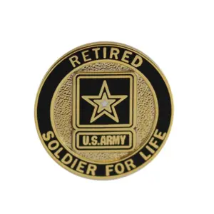 Lapel Pin, USA, Soldier for Life - Retired