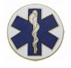 Collar Disc, Star of Life w/Gold Trim (2 Pack)