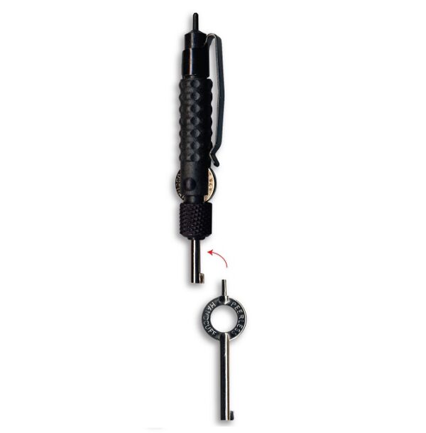 Handcuff Key Extension Tool with 2 Cuff Keys Pocket – Black