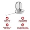 Mess Kit, GI Style, Stainless Steel - Image 3