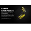 Nitecore NL169R 950mAh Rechargeable RCR123 16340 Battery with USB-C Charging Port - Image 6