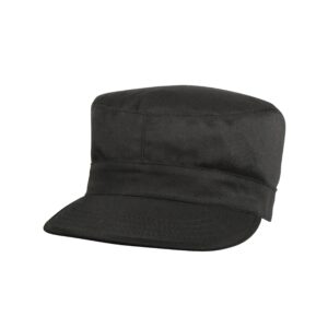 Patrol Cap, 45/55 Poly/Cot Twill / Black
