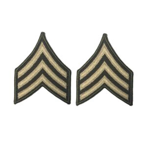 Patch, USA Rank, AGSU, E5/SGT (Set of 2) / Large