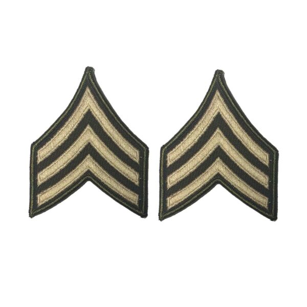 Patch, USA Rank, AGSU, E5/SGT (Set of 2) / Large