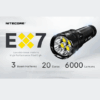 Flashlight, Nitecore EX7 6000 Lumen High Performance - Image 2