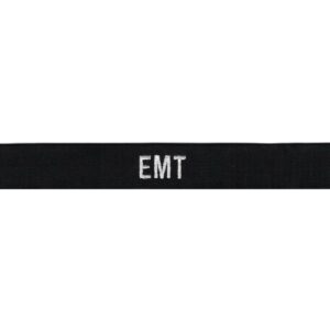 Name Tape, 5" SEW-ON - EMT (White on Midnight Navy)