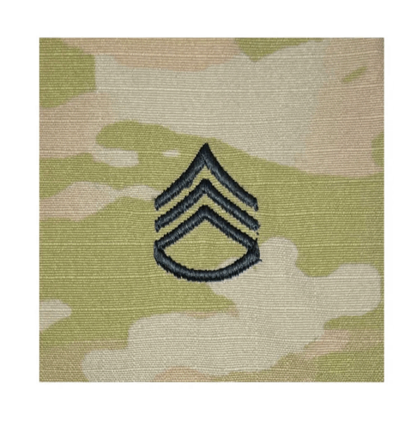 Patch, USA Rank, OCP Sew On, E6/SSG (2 Pack)