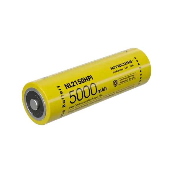 Battery, Nitecore NL2150HPI 5000mAh Rechargeable Battery