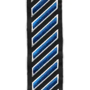Patch, Service Stripe, Blue White on Black