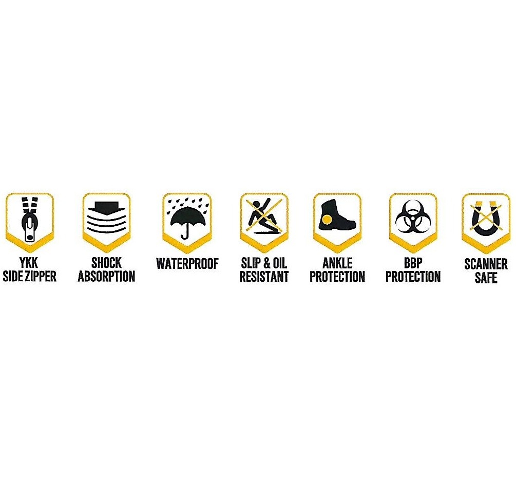 Boots, Strike Force 8" Tactical, Waterproof Side Zip - Image 6