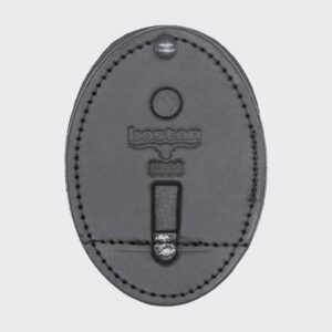 Badge Holder, Oval with Belt Clip / No Cutout