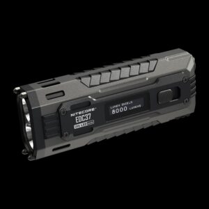 Flashlight, EDC37, 8000 Lumen USB-C Rechargeable Flat