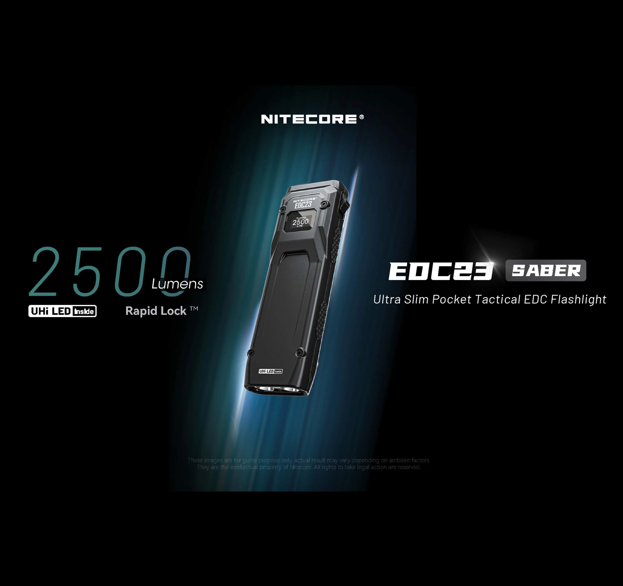 Flashlight, EDC23, 2500 Lmn 3 In 1 - USB-C Rechargeable Ultra-Slim - Image 2